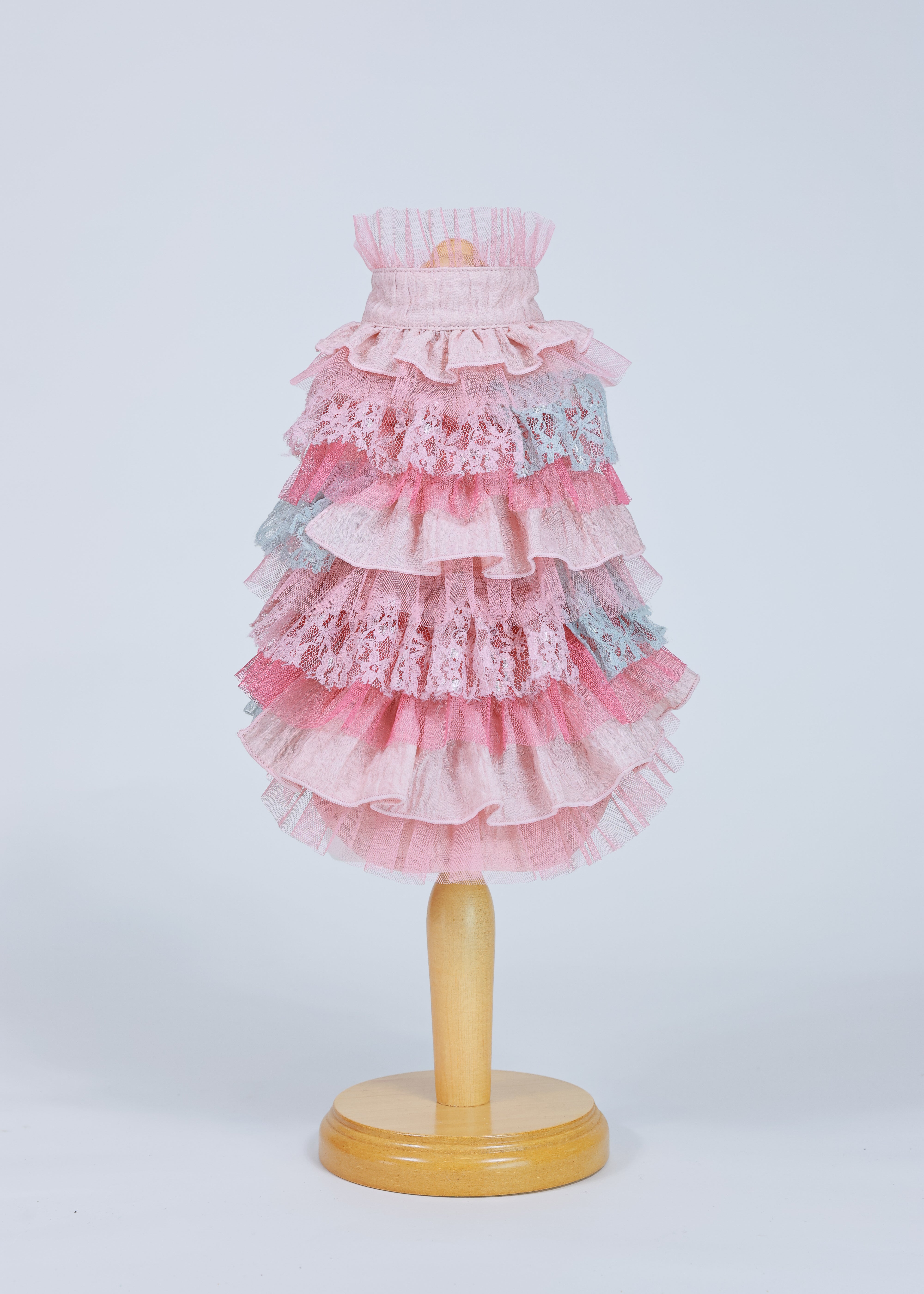 RANDOM RUFFLE DRESS PINK