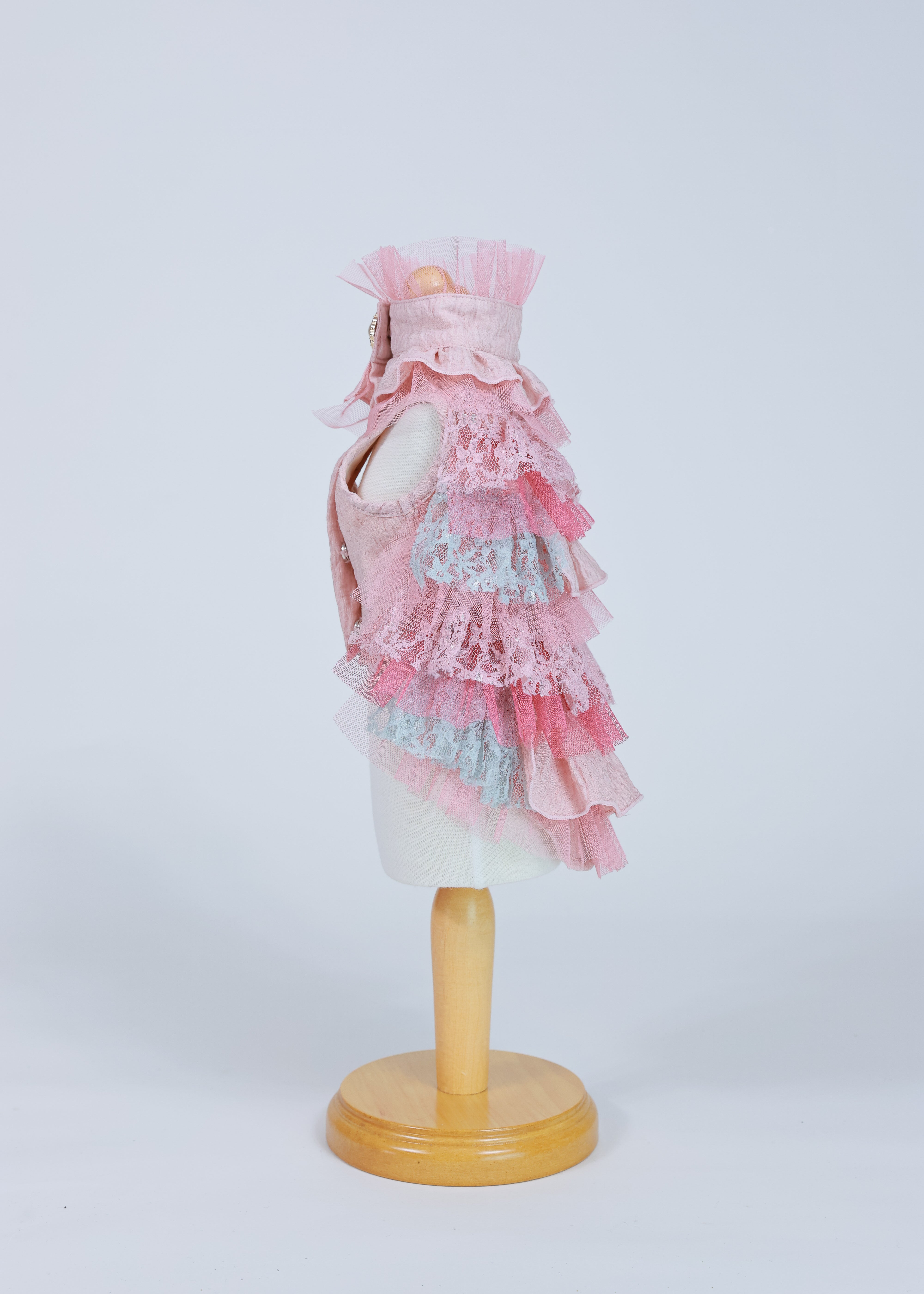 RANDOM RUFFLE DRESS PINK